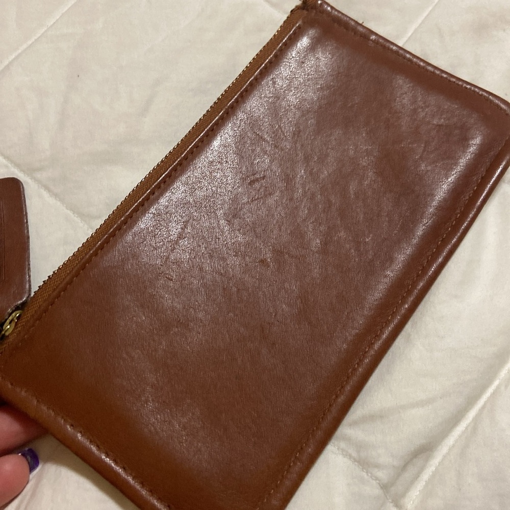 RARE Vintage Coach Skinny Case Brown Leather - Picture 12 of 12